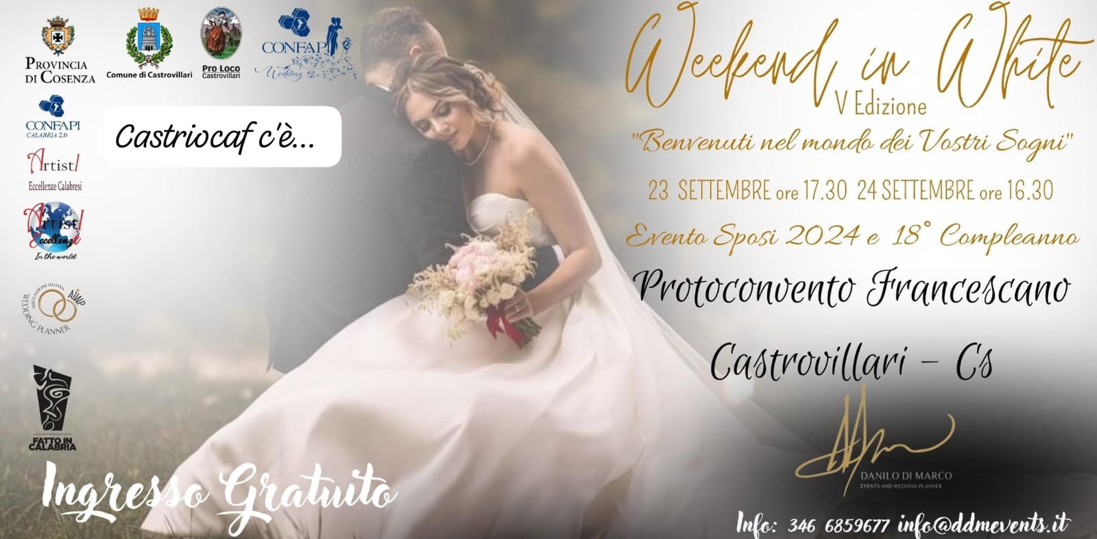 sfilata abiti da sposa, matrimoni ed evento culturale